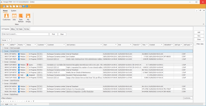 Ximply Inprogress Tab